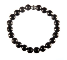 Shungiet armband 18 cm | 8 mm kralen