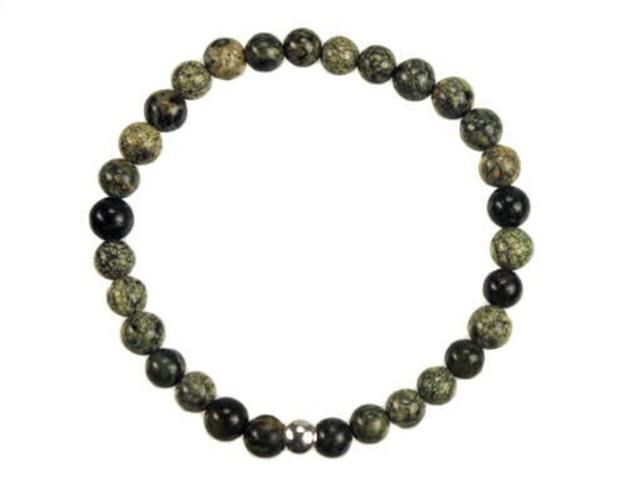 Serpentijn (Russisch) armband 18 cm | 6 mm kralen