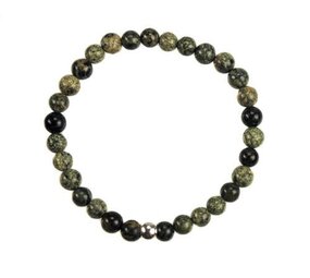 Serpentijn (Russisch) armband 18 cm | 6 mm kralen