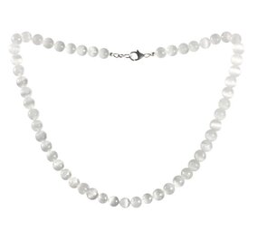 Seleniet ketting 8 mm kralen Seleniet ketting 8 mm kralen
