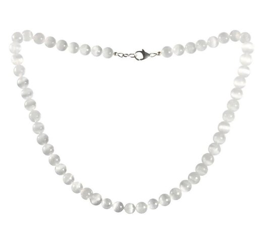 Seleniet ketting 8 mm kralen Seleniet ketting 8 mm kralen