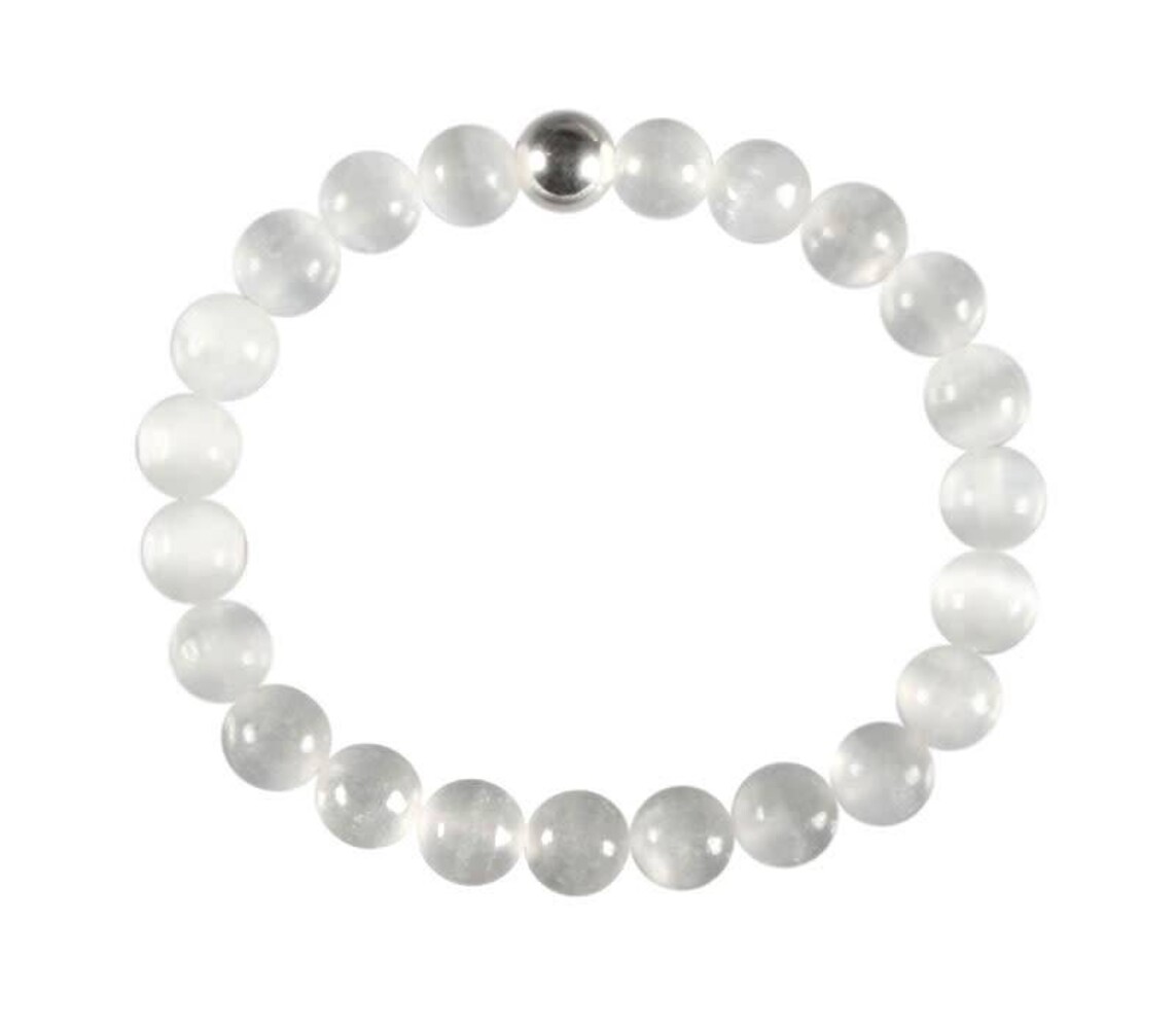 Seleniet armband 18 cm | 8 mm kralen Seleniet armband 18 cm | 8 mm kralen