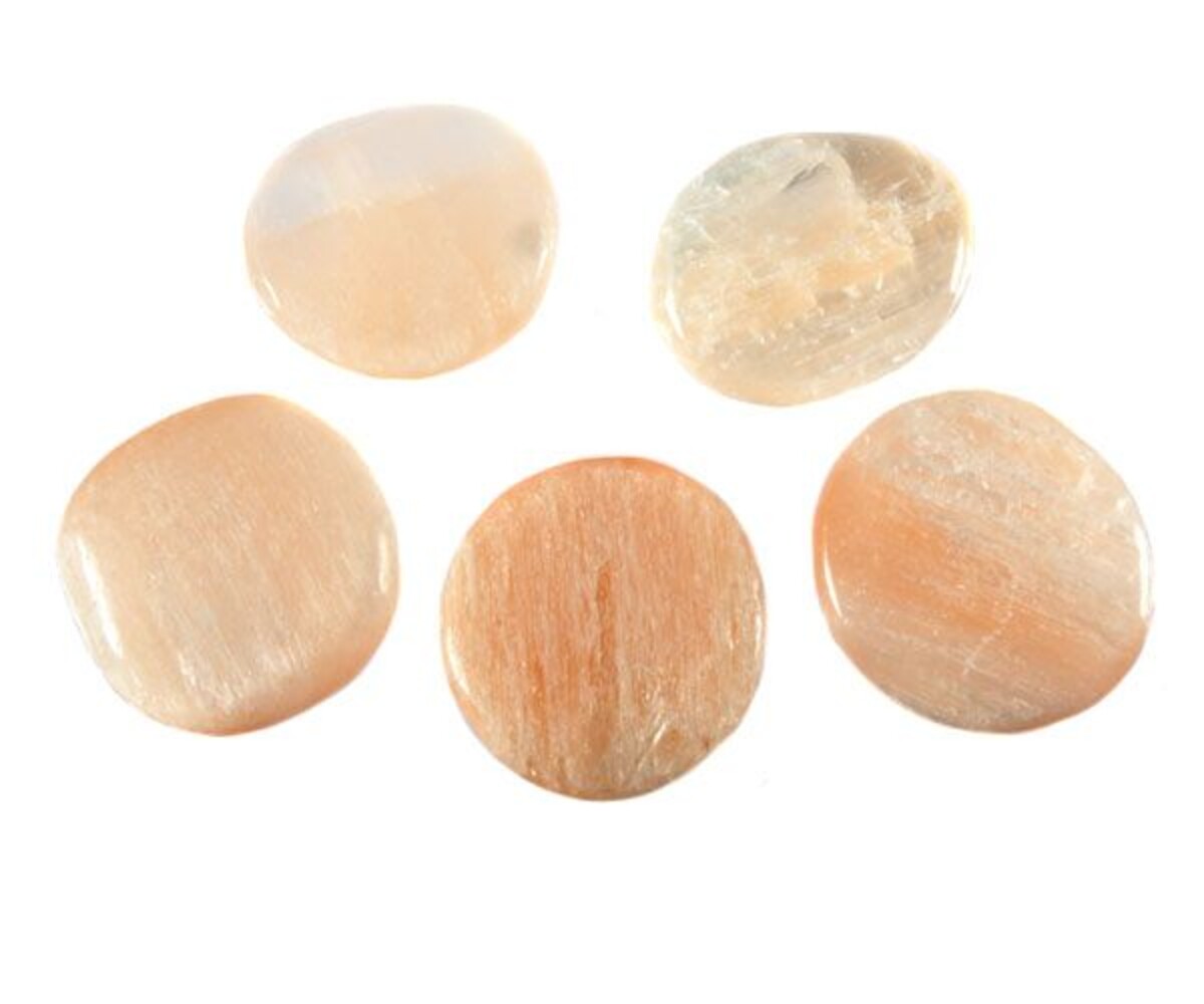 Seleniet (oranje) steen plat gepolijst