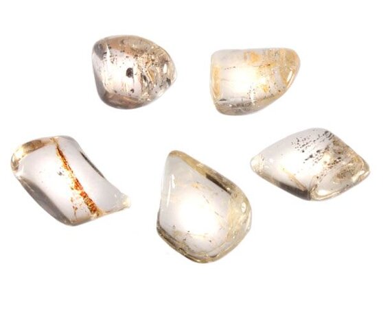 Scapoliet (geel) steen getrommeld 2 - 5 gram Scapoliet (geel) steen getrommeld 2 - 5 gram