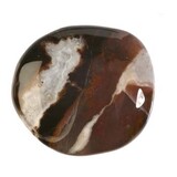 Sardonyx steen plat gepolijst Sardonyx steen plat gepolijst