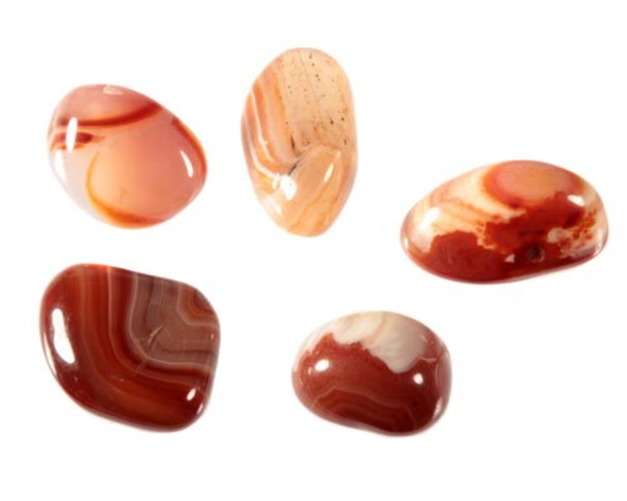 Sardonyx (rood) steen getrommeld | middel (M) Sardonyx (rood) steen getrommeld | middel (M)