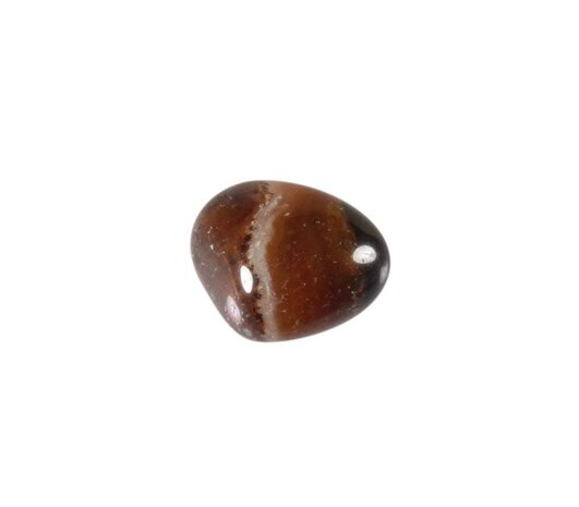 Sardonyx (donker) steen getrommeld 2 - 5 gram Sardonyx (donker) steen getrommeld 2 - 5 gram