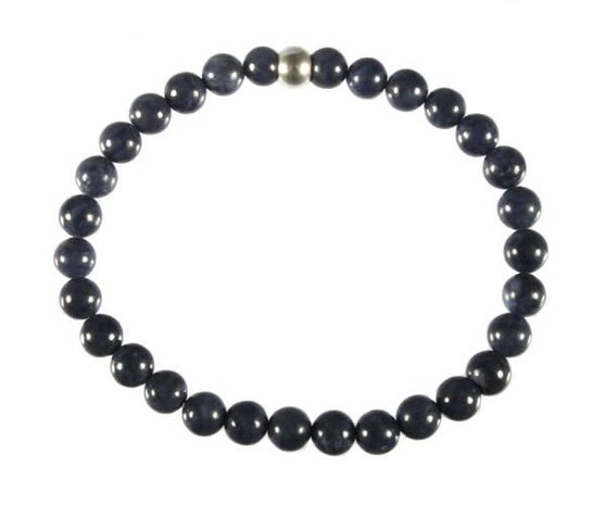 Saffier armband 18 cm | 6 mm kralen