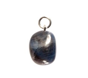 Saffier (blauw) hanger getrommeld Saffier (blauw) hanger getrommeld