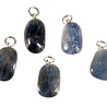 Saffier (blauw) hanger getrommeld Saffier (blauw) hanger getrommeld