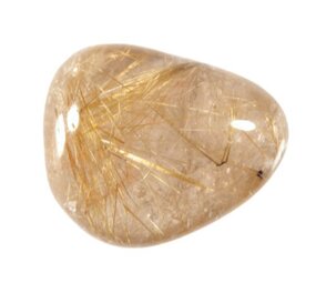 Rutielkwarts steen getrommeld 10 - 20 gram