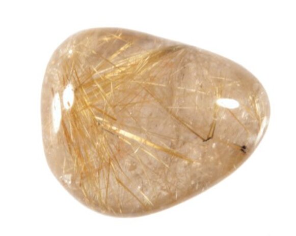 Rutielkwarts steen getrommeld 10 - 20 gram