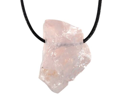Rozenkwarts hanger ruw doorboord Rozenkwarts hanger ruw doorboord