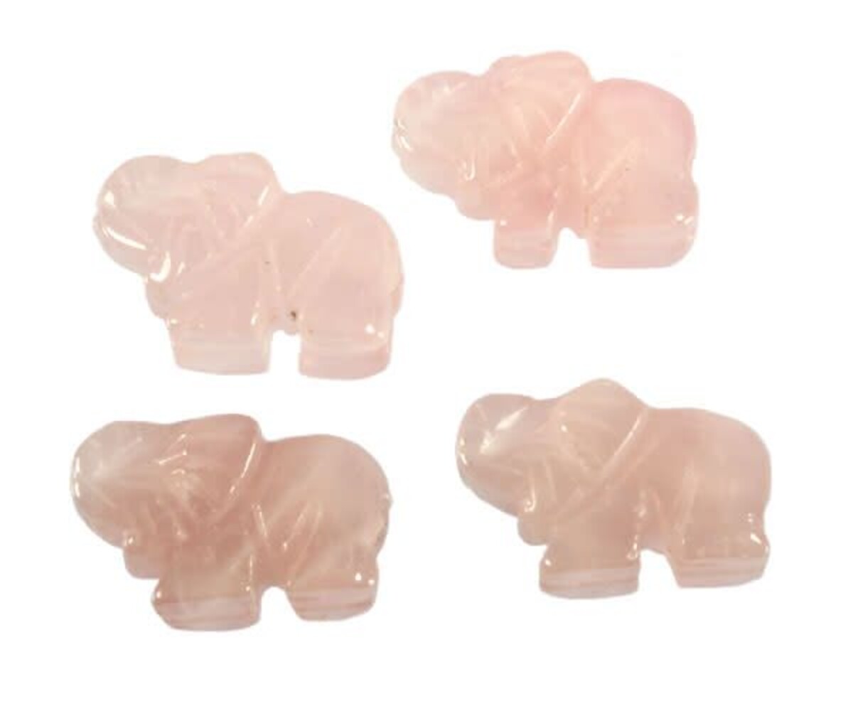 Rozenkwarts hanger olifant doorboord Rozenkwarts hanger olifant doorboord