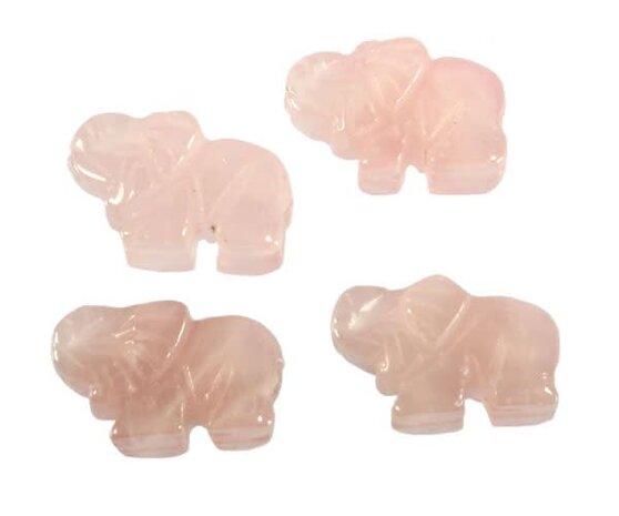 Rozenkwarts hanger olifant doorboord Rozenkwarts hanger olifant doorboord