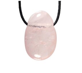 Rozenkwarts hanger doorboord Rozenkwarts hanger doorboord