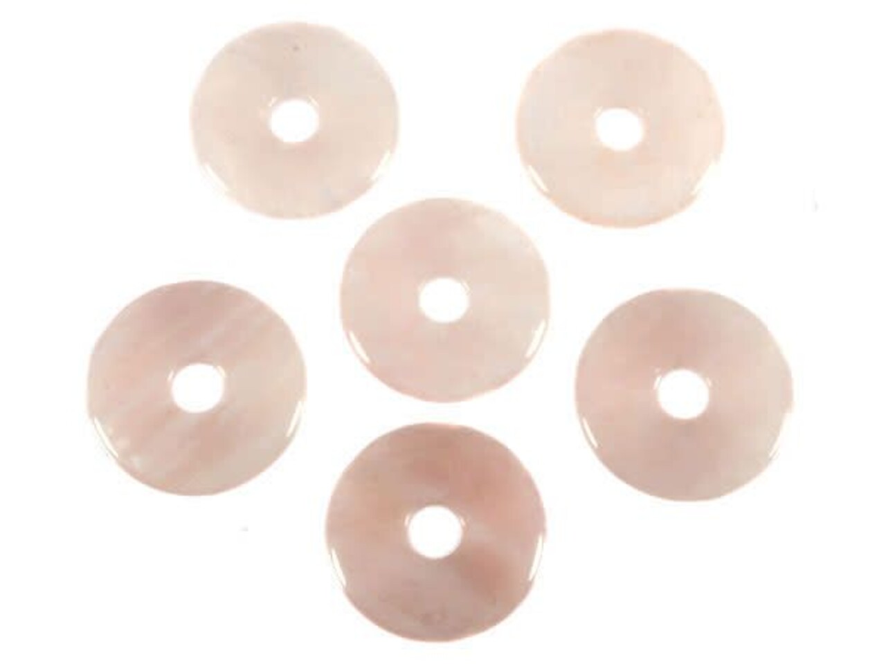 Rozenkwarts hanger donut 3 cm