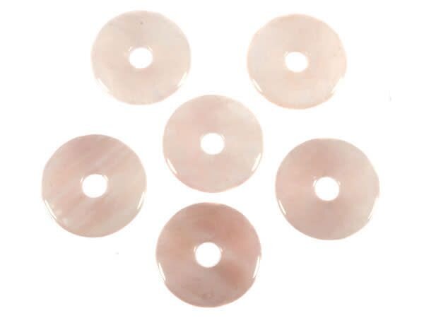 Rozenkwarts hanger donut 3 cm