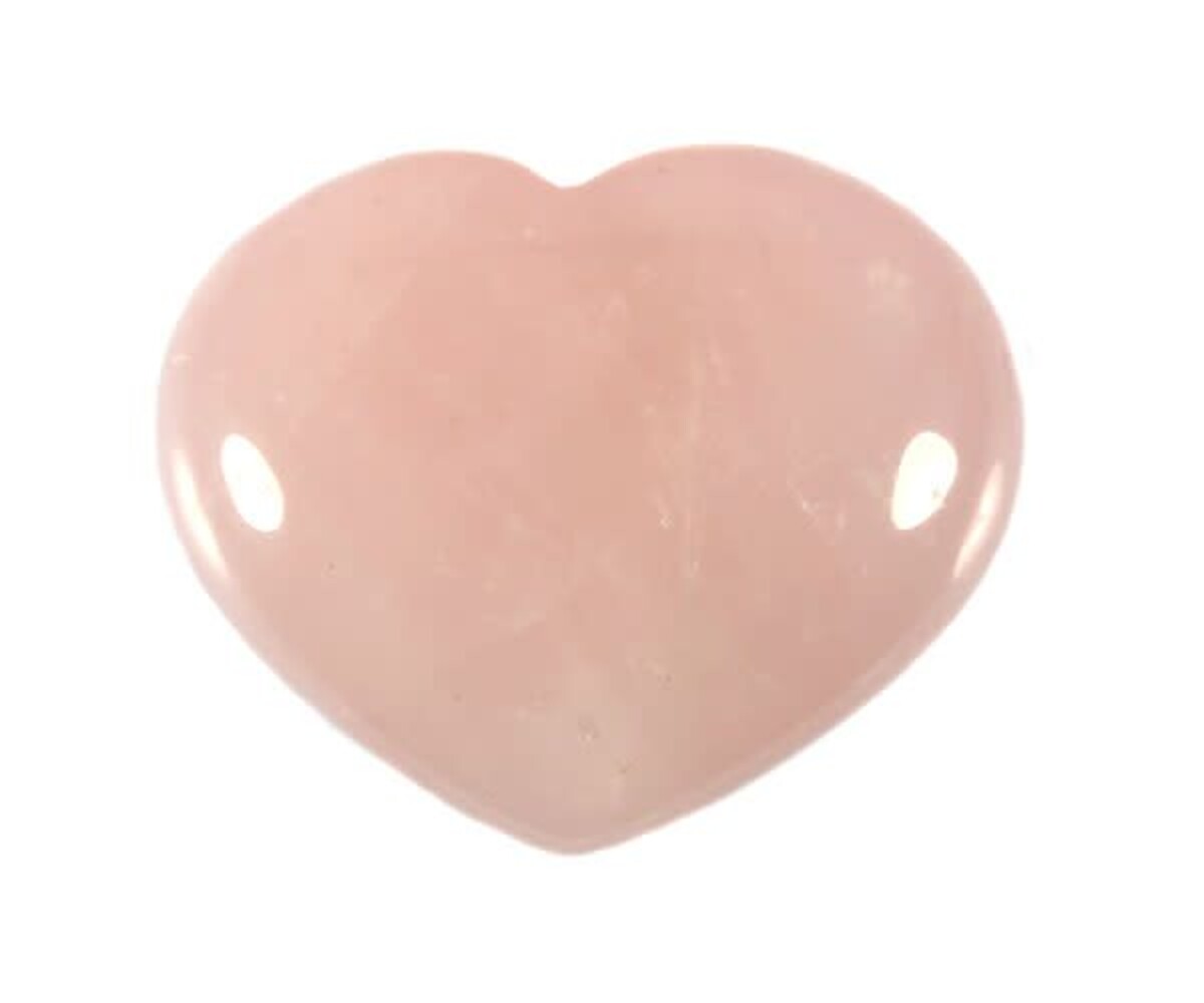 Rozenkwarts edelsteen hart 3 cm Rozenkwarts edelsteen hart 3 cm