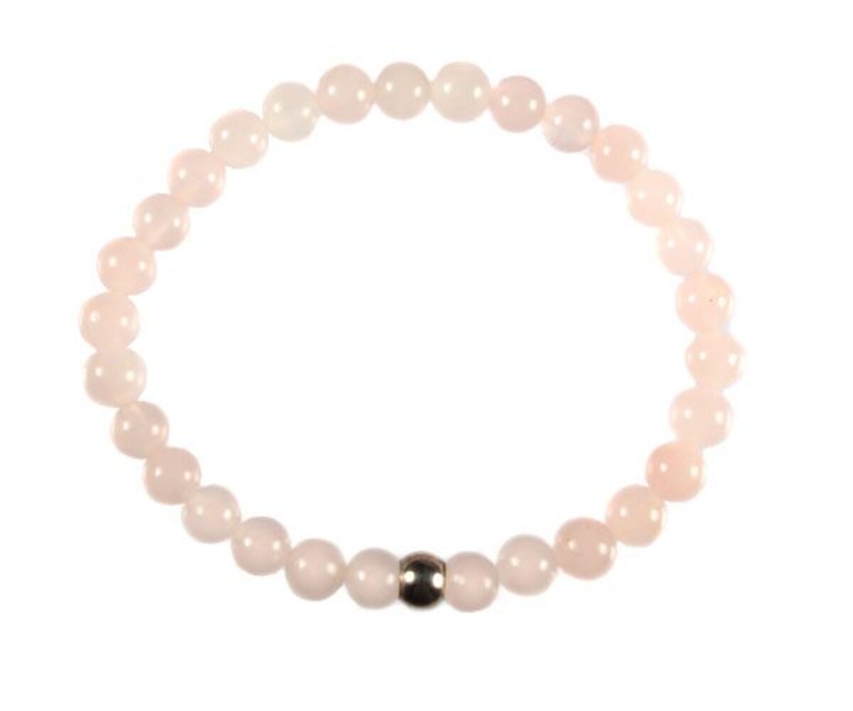 Rozenkwarts armband 15 cm | 6 mm kralen Rozenkwarts armband 15 cm | 6 mm kralen