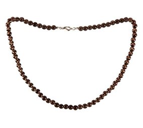 Rookkwarts ketting 6 mm kralen