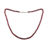 Robijn ketting 6 mm kralen