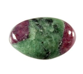 Robijn in zoisiet steen getrommeld 5 - 10 gram