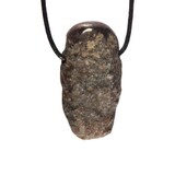 Robijn (ster) hanger doorboord aan 1 zijde gepolijst