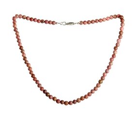 Rhodoniet ketting 6 mm kralen