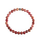 Rhodoniet armband 18 cm | 6 mm kralen