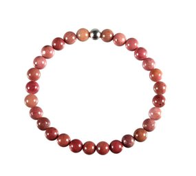 Rhodoniet armband 18 cm | 6 mm kralen