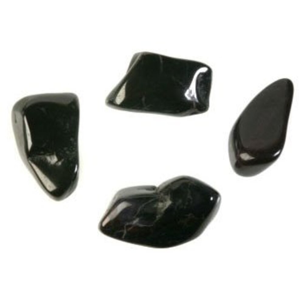 Pyrolusiet steen getrommeld 2 - 5 gram Pyrolusiet steen getrommeld 2 - 5 gram