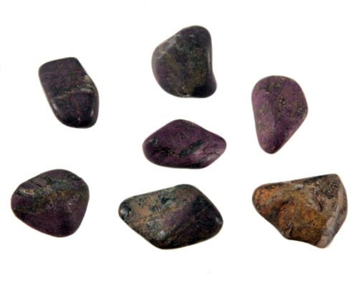 Purpuriet steen getrommeld 10 - 15 gram