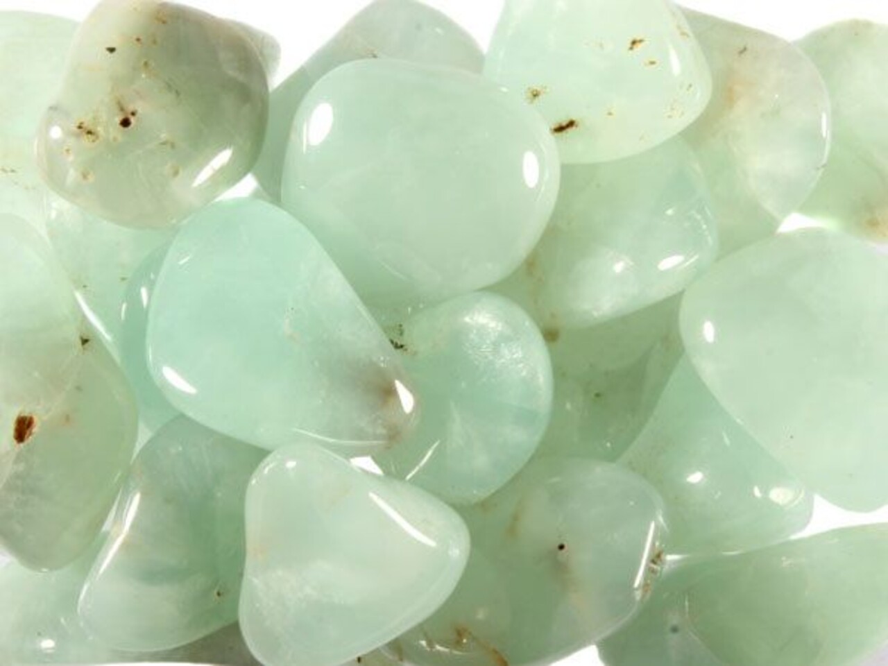 Prehniet steen getrommeld | middel (M) Prehniet steen getrommeld | middel (M)