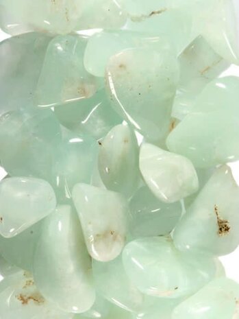 Prehniet steen getrommeld 2 - 5 gram