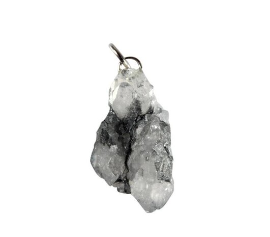 Plumosiet in kwarts hanger