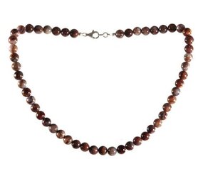 Pietersiet ketting 8 mm kralen Pietersiet ketting 8 mm kralen