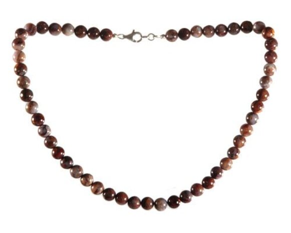 Pietersiet ketting 8 mm kralen Pietersiet ketting 8 mm kralen