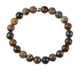 Pietersiet armband 20 cm | 8 mm kralen Pietersiet armband 20 cm | 8 mm kralen