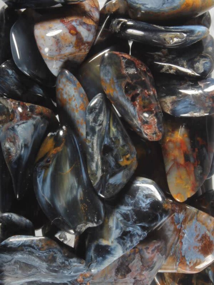 Pietersiet (blauw) steen getrommeld 5 - 10 gram