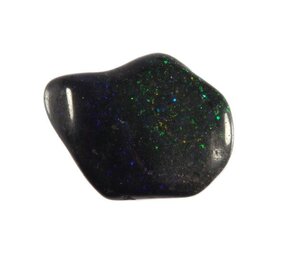 Opaal (zwart) steen getrommeld 1 - 3 gram Opaal (zwart) steen getrommeld 1 - 3 gram