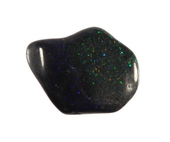 Opaal (zwart) steen getrommeld 1 - 3 gram Opaal (zwart) steen getrommeld 1 - 3 gram