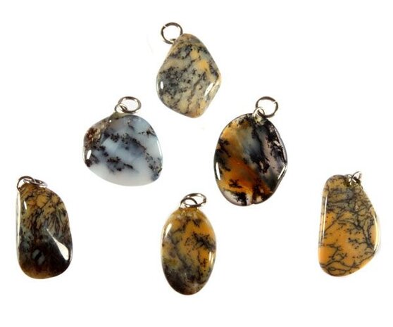 Opaal (dendriet) hanger Opaal (dendriet) hanger