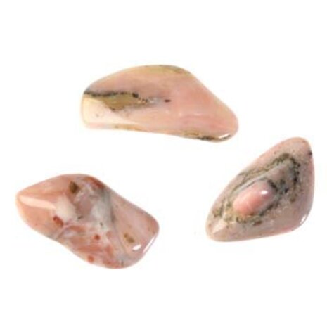 Opaal (Andes) roze steen getrommeld 5 - 10 gram Opaal (Andes) roze steen getrommeld 5 - 10 gram
