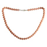 Opaal (Andes) roze ketting 8 mm kralen