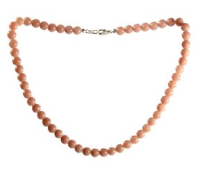 Opaal (Andes) roze ketting 8 mm kralen Opaal (Andes) roze ketting 8 mm kralen