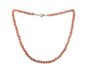 Opaal (Andes) roze ketting 6 mm kralen Opaal (Andes) roze ketting 6 mm kralen