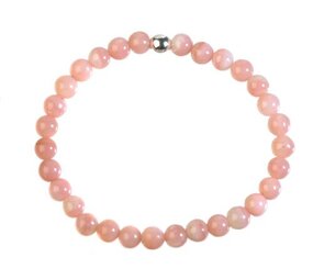 Opaal (Andes) roze armband 18 cm | 6 mm kralen Opaal (Andes) roze armband 18 cm | 6 mm kralen