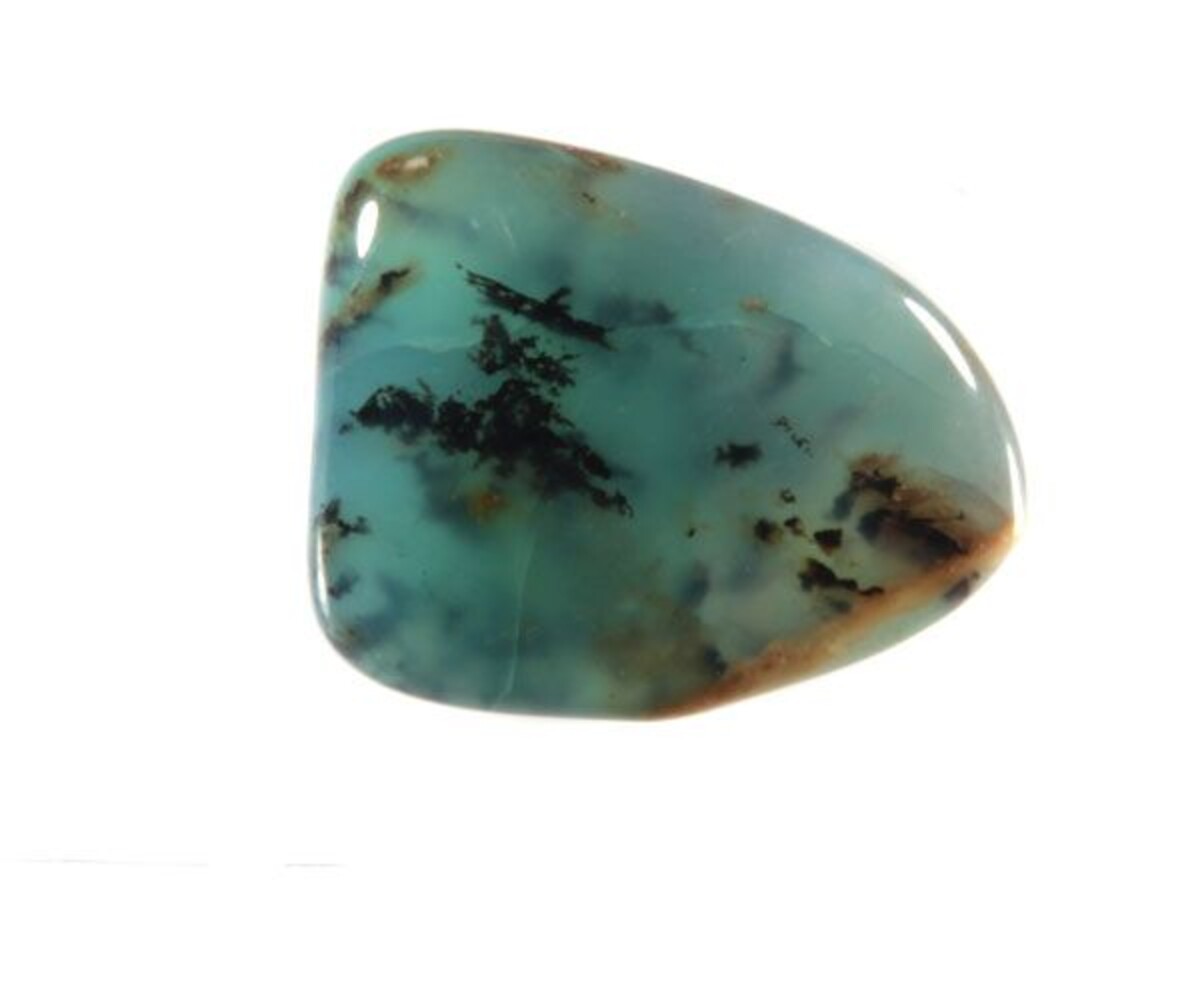 Opaal (Andes) blauw steen getrommeld | middel (M) Opaal (Andes) blauw steen getrommeld | middel (M)
