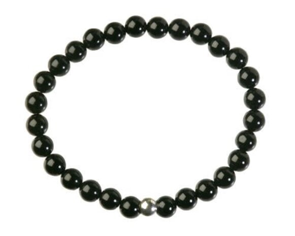 Onyx armband 18 cm | 6 mm kralen Onyx armband 18 cm | 6 mm kralen